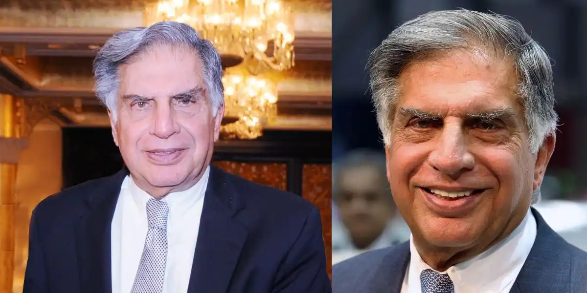 Ratan Tata with Tata Nano car, affordable small car for Indian families