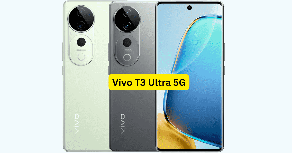 Vivo T3 Ultra 5G का स्टाइलिश और पतला डिज़ाइन – Frost Green और Lunar Gray कलर ऑप्शन