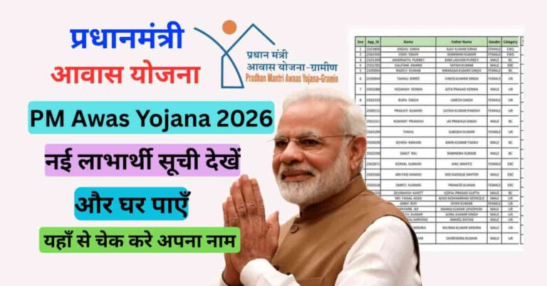 PM Awas New Beneficiary List 2026 ऑनलाइन चेक करें – अपना नाम तुरंत देखें
